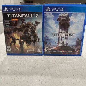 Sony PS4 Blue Game Set: Titanfall 2 & Star Wars Battlefront